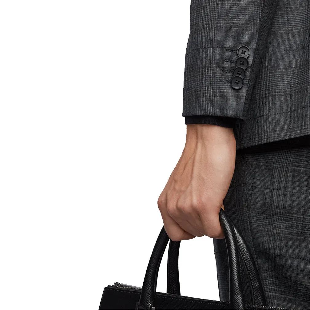 Boss Plain Check Suit-TB0066