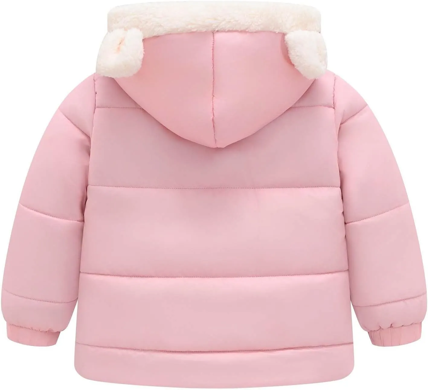 Boys Girls Children Solid Color Ears Cute Pocket Short Cotton Padded Childrens Coat Fancy Toddler Girl Long Coat Clothes