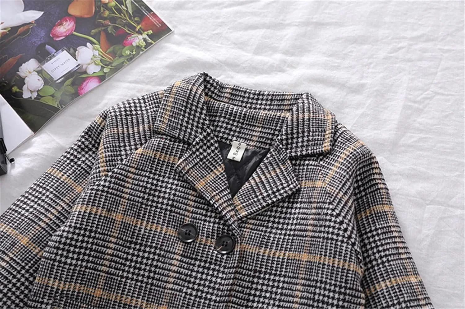 Boys Notch Lapel Double Breasted Long Trench Coat Casual Classic Peacoat Toddler Winter Collar Elegant Large Jacket