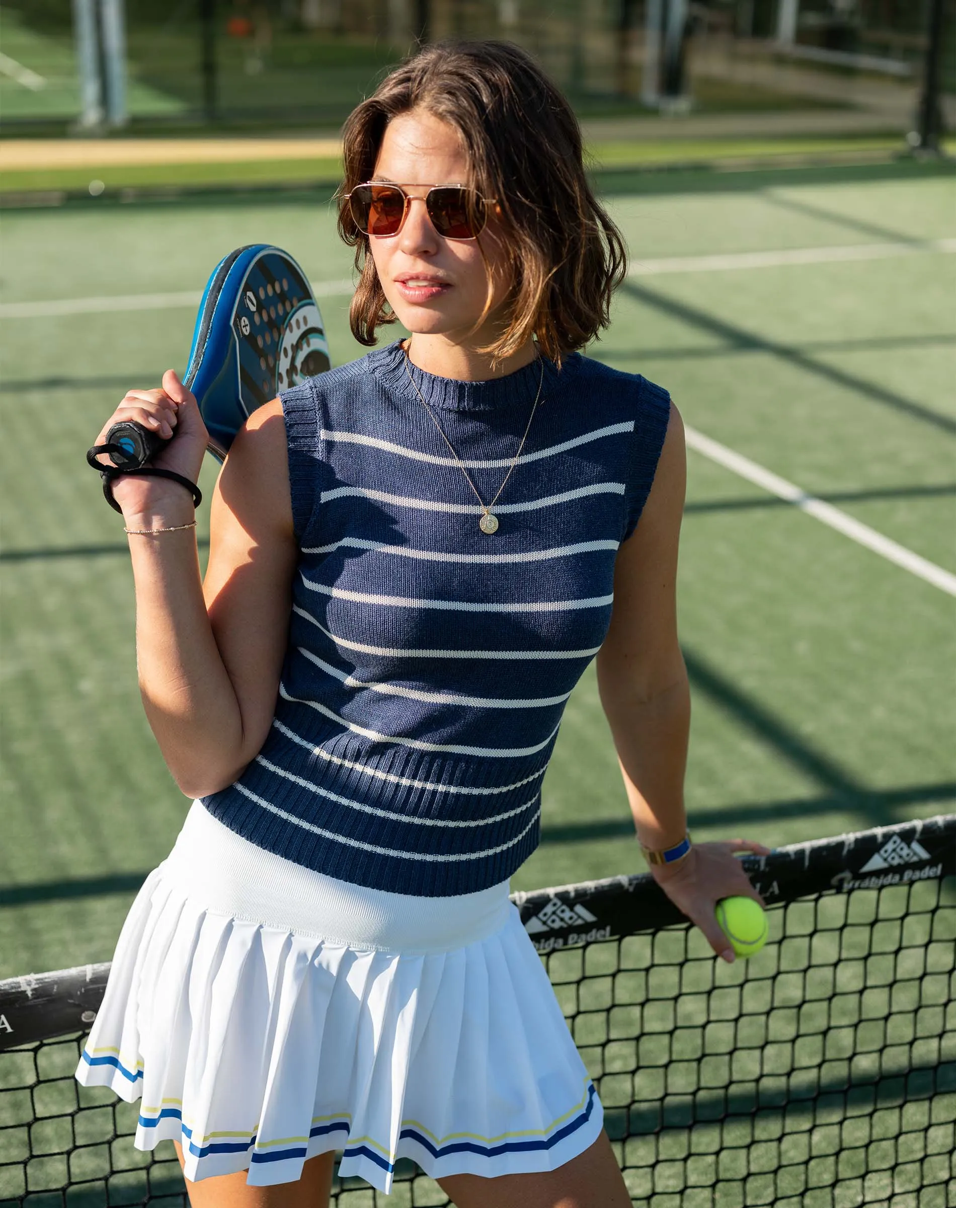 Breton Sleeveless Sweater Vest