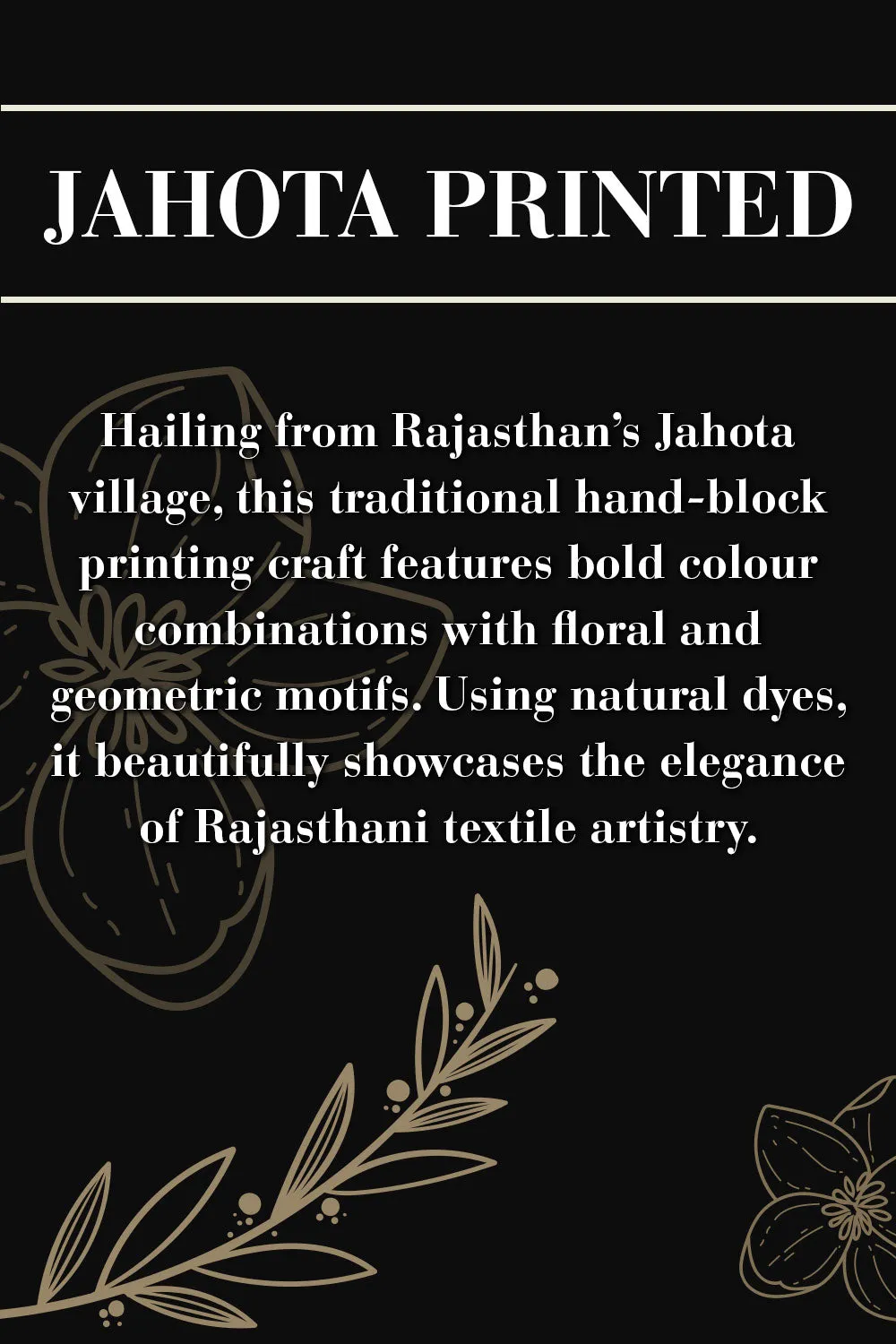 Brown Hand Block Jahota Printed Cotton Blouse 10074486