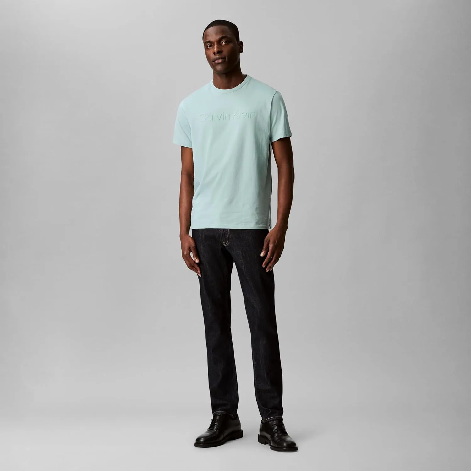 Calvin Klein Men's Relaxed Fit CK Logo Crewneck T-Shirt