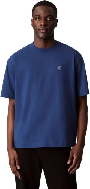 Calvin Klein Men's Relaxed Fit Monogram Logo Crewneck T-Shirt
