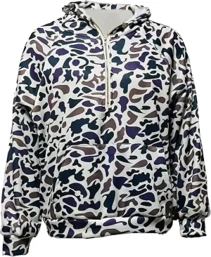Camo Hoodie Y2k Quarter Zip Pullover Sweater Women Oversized Cute Hoodie Colorful Patchwork Cheetah Hoodies