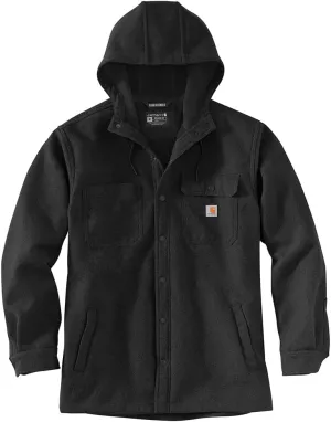 Carhartt Men's Rain Defender Relaxed Fit Heavyweight Hooded Shirt Jacket