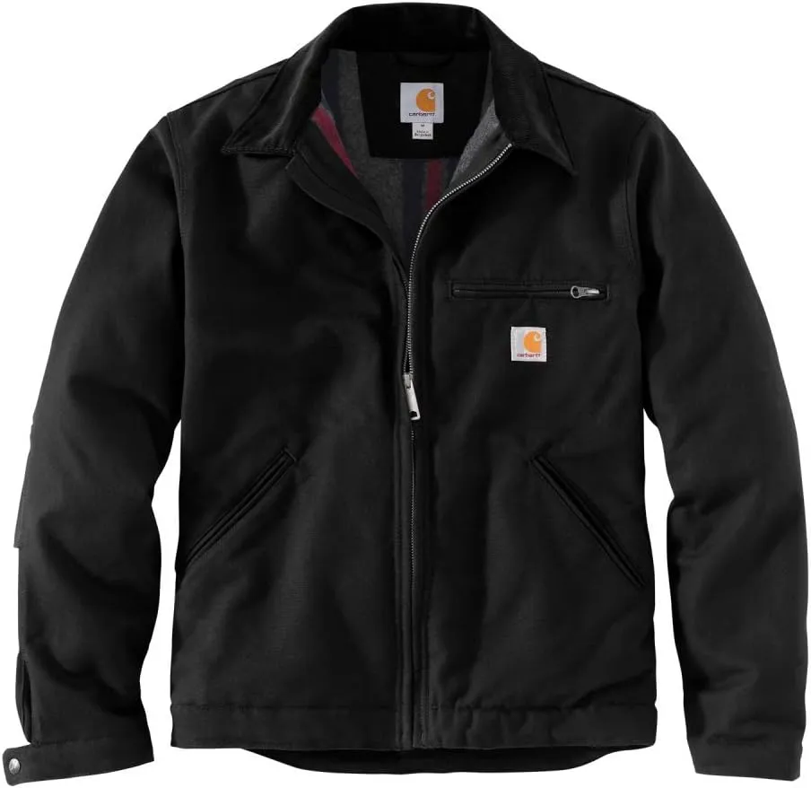 Carhartt Men's Relaxed Fit Duck BlanketLined Detroit Jacket