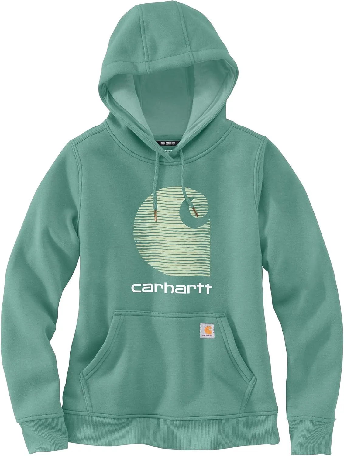 Carhartt Women's Rain Defender Relaxed Fit Midweight C Logo Graphic Sweatshirt