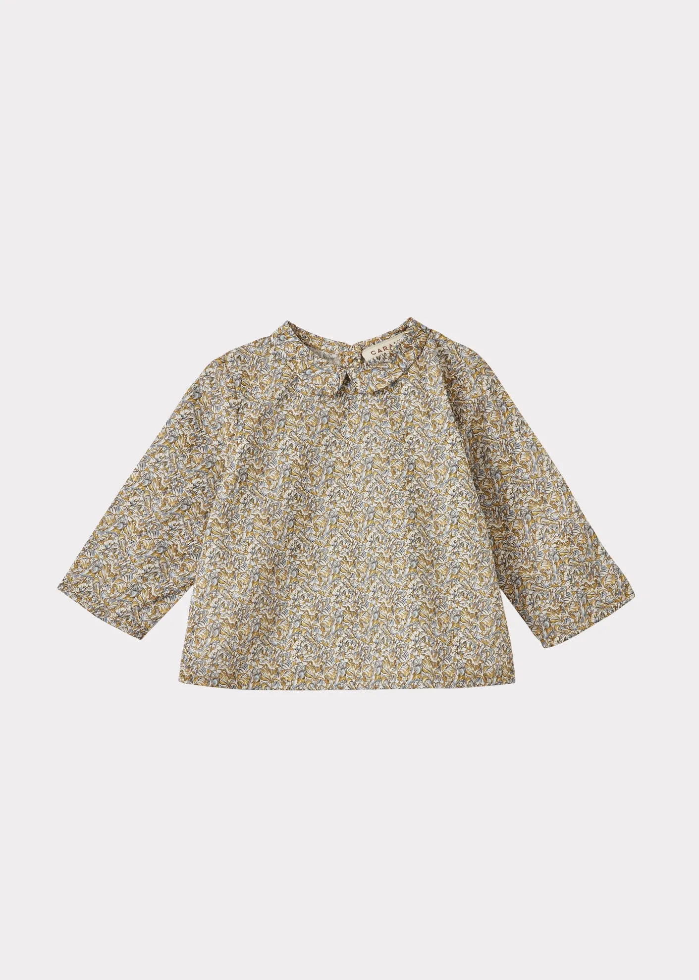 CARROT BABY COTTON TOP - LIBERTY PETAL FRILL