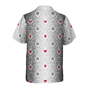 Casino Poker Pattern Hawaiian Shirt, Best Gift For Husband, Wife, Boyfriend, Girlfriend, Friend, Family