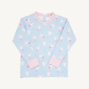 Cassidy Comfy Crewneck - Dear Friends with Palm Beach Pink