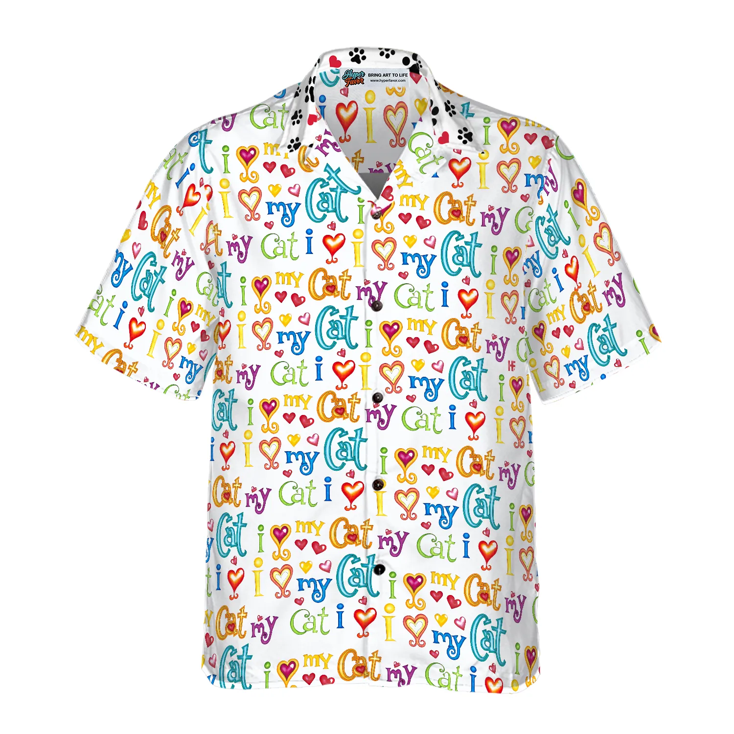 Cat I Love My Cat Hawaiian Shirt, Best Gift For Cat Lover, Husband, Wife, Boyfriend, Girlfriend, Friend, Family