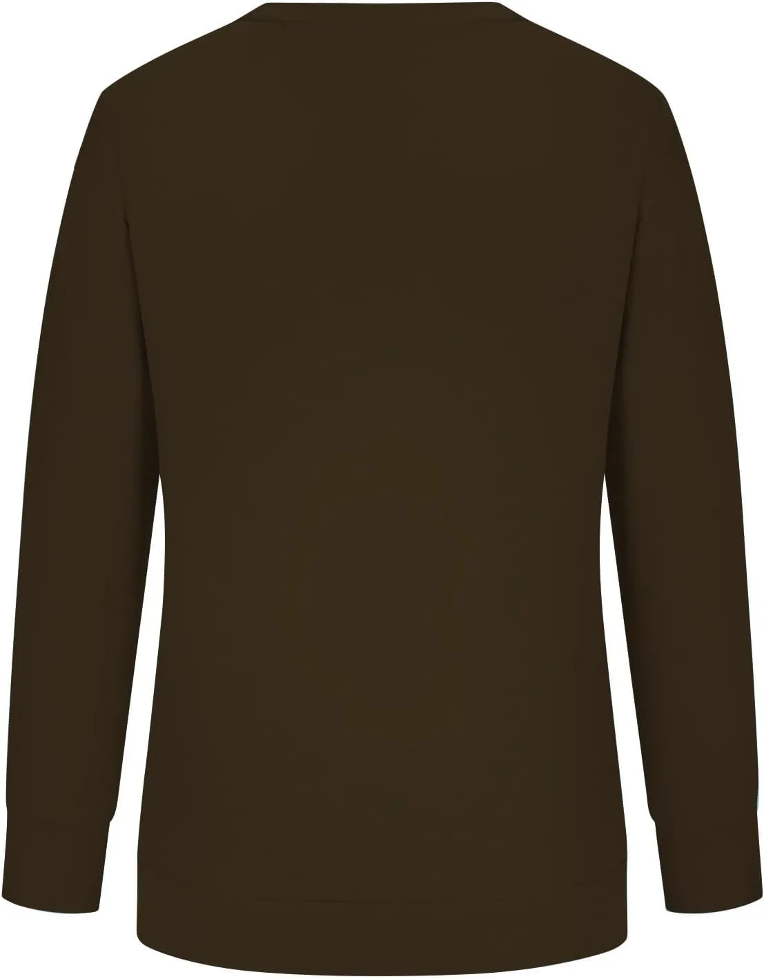 Ceboyel Womens Long Sleeve Shirts 2023 Solid Color Crew Neck Sweatshirts Loose Fit Pullover Tops Trendy Casual Fall Clothes