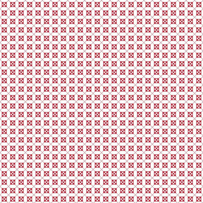 Cheerfully Red - Stars White