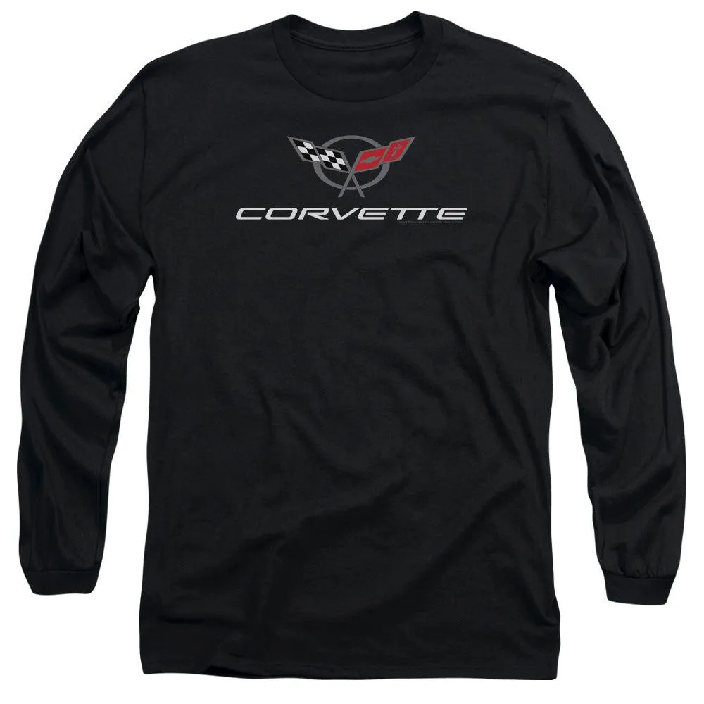 Chevrolet Corvette Modern Emblem Long-Sleeve T-Shirt