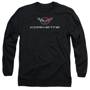 Chevrolet Corvette Modern Emblem Long-Sleeve T-Shirt