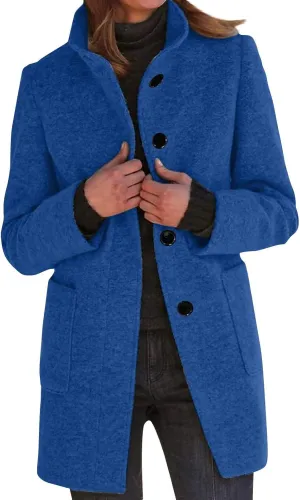 ChicCrate Trench Coat Women Long Winter Jackets Casual Classic Overcoat Trendy Peacoat Outerwear