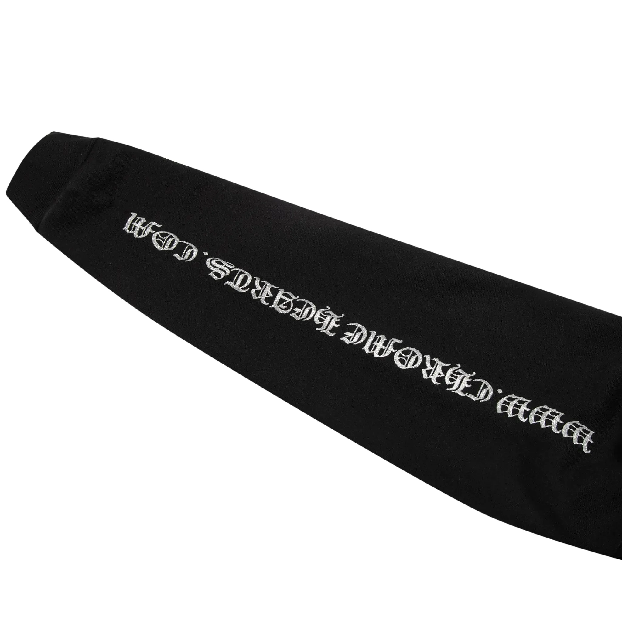 Chrome Hearts Silver Glitter Black Hoodie