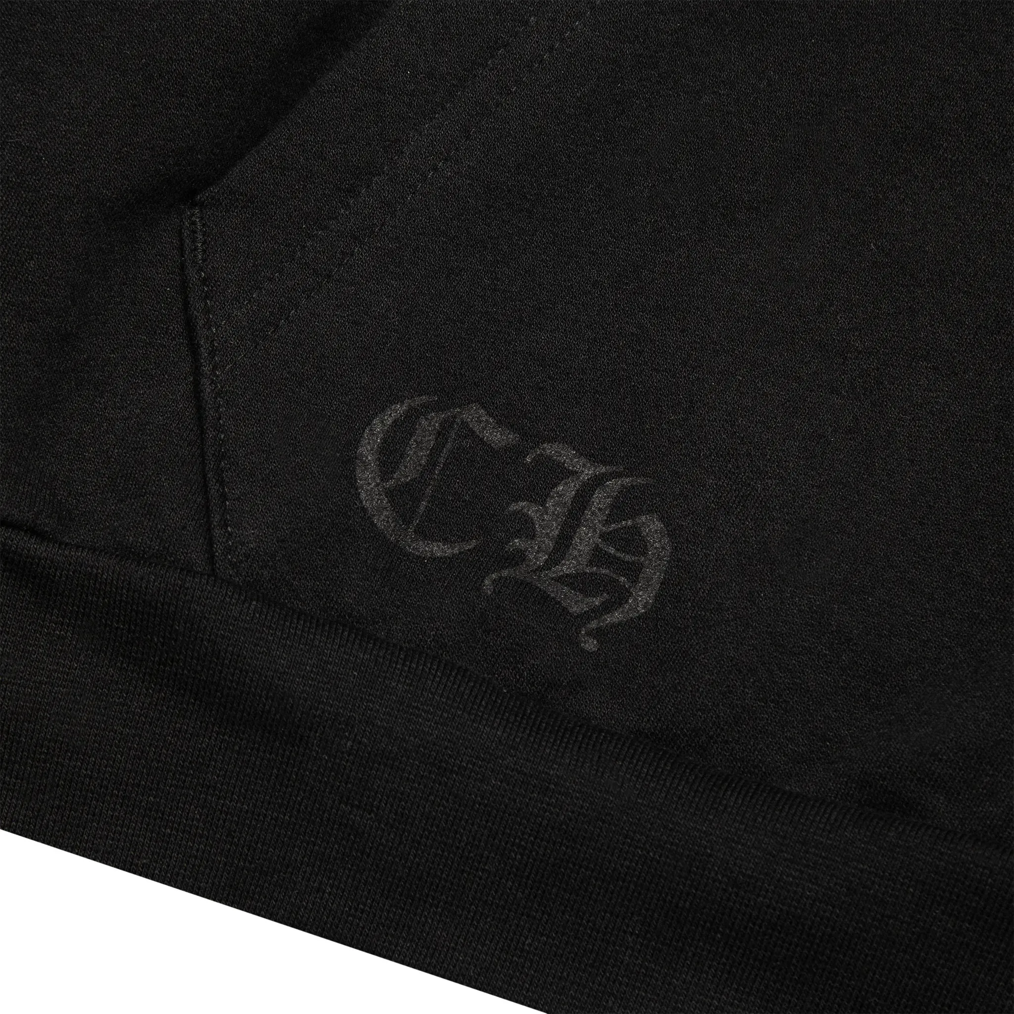 Chrome Hearts Silver Glitter Black Hoodie