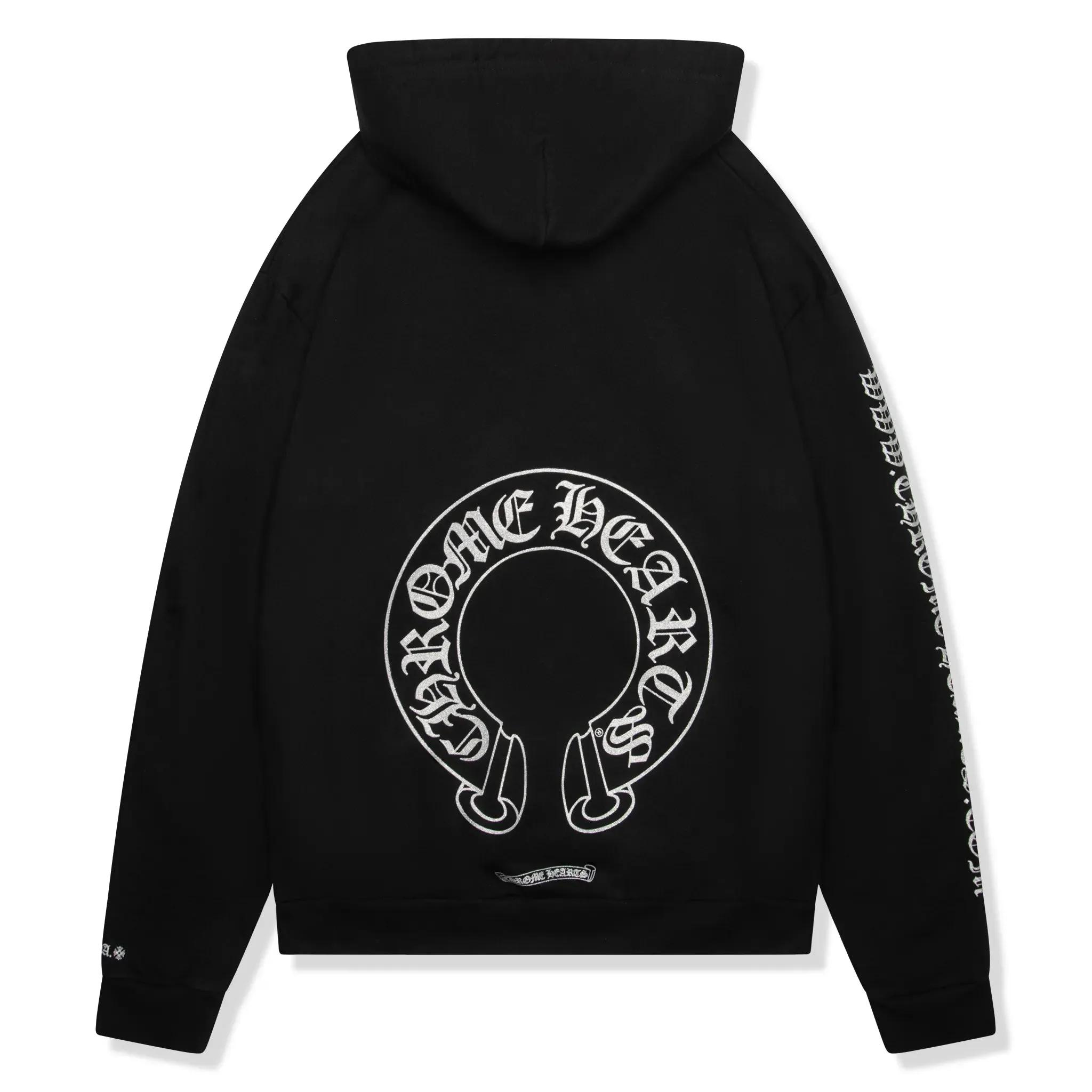 Chrome Hearts Silver Glitter Black Hoodie