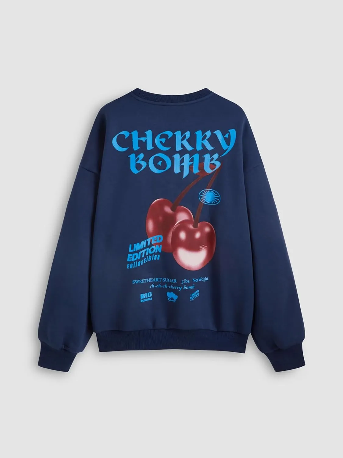 CIDER Sweatshirt for Women Long Sleeve Crewneck Sweatshirts Cherry Bomb Graphic Long Sleeve Tops Fall Winter Outfits