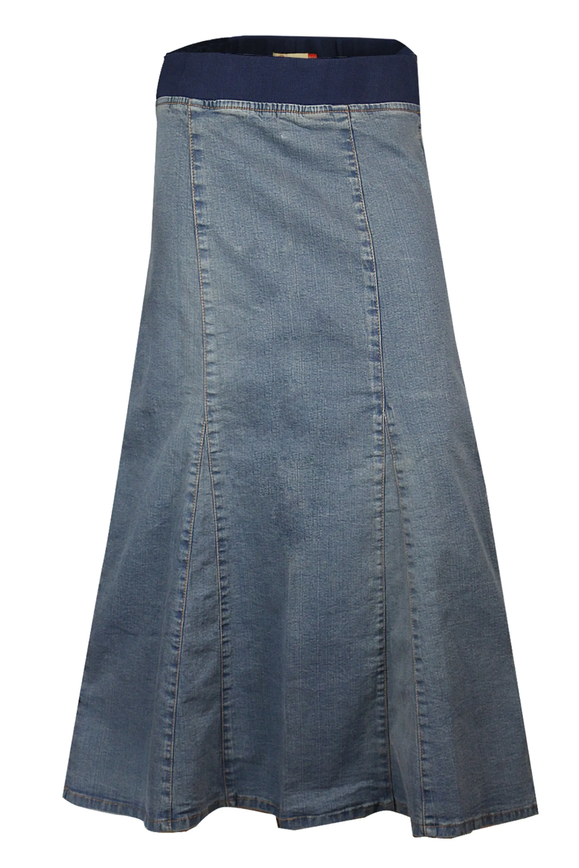 Clove Jeans Women Maternity Maxi Skirt Stretch Denim Ankle Length Plus Size 8-24