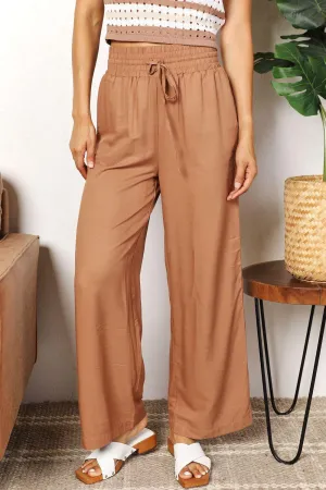Comfy Choice Elastic Waist Wide Leg Pants