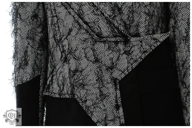 Contrast Colour Patchwork Trench Coat
