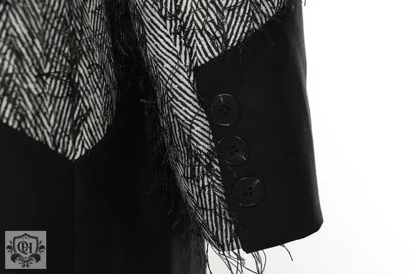 Contrast Colour Patchwork Trench Coat