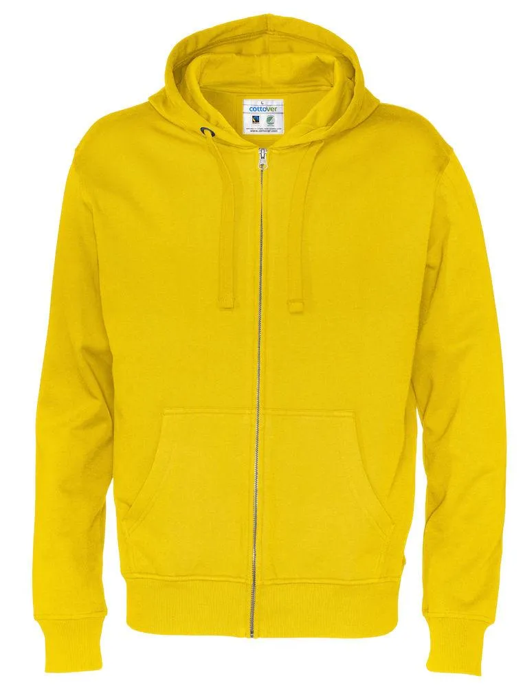 Cottover Herren Full Zip Hoodie Sweatshirt in vielen tollen Farben