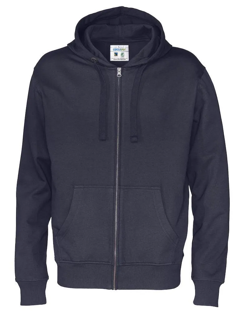 Cottover Herren Full Zip Hoodie Sweatshirt in vielen tollen Farben