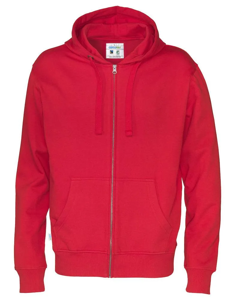 Cottover Herren Full Zip Hoodie Sweatshirt in vielen tollen Farben
