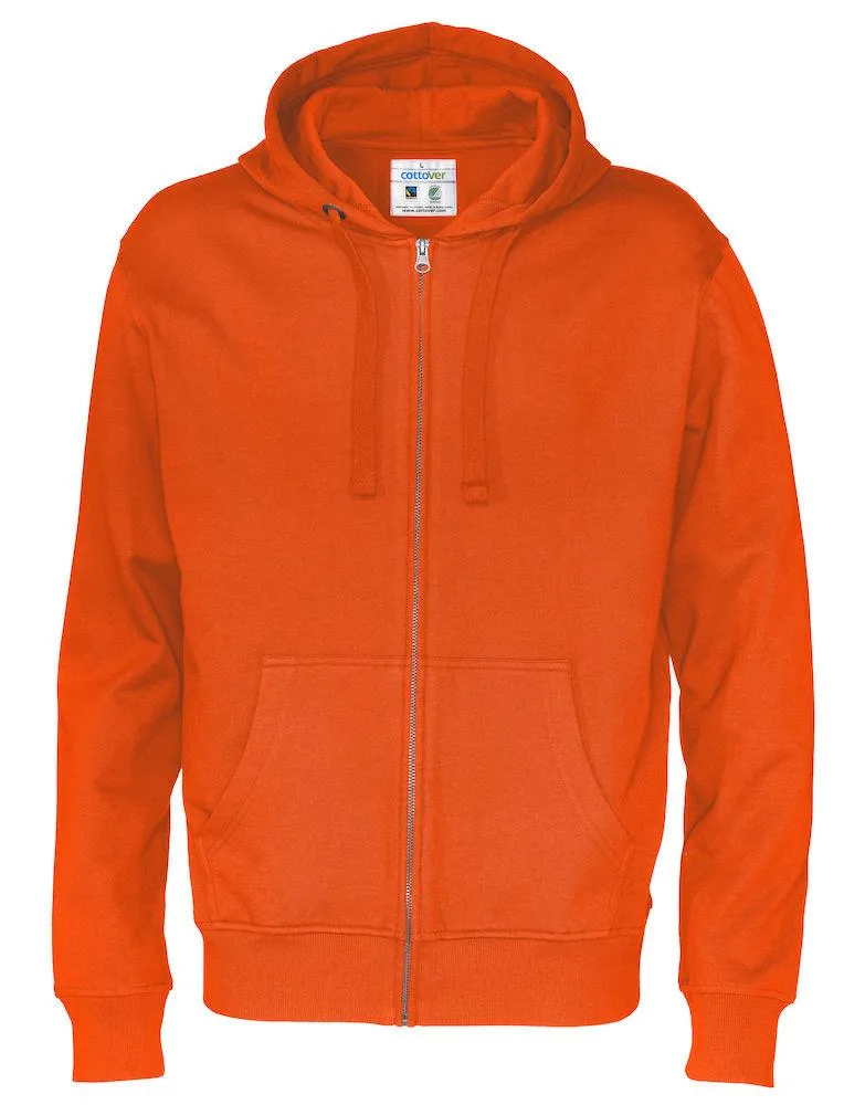 Cottover Herren Full Zip Hoodie Sweatshirt in vielen tollen Farben