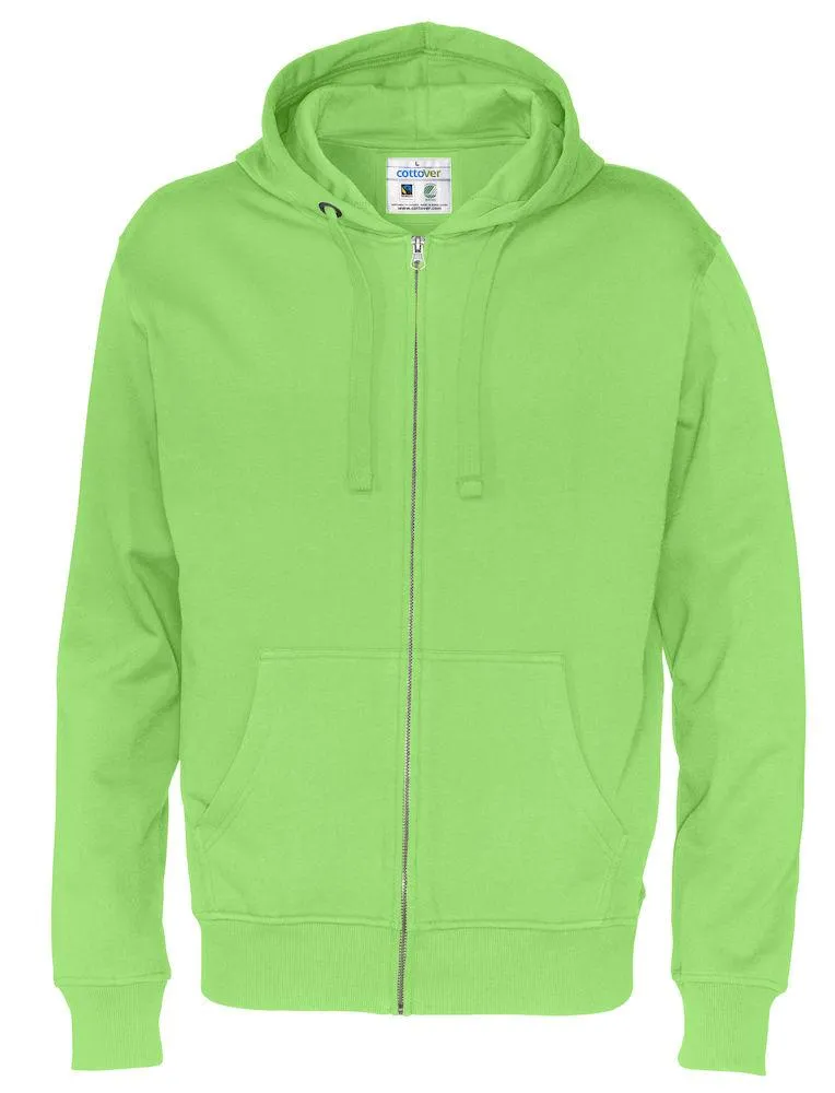 Cottover Herren Full Zip Hoodie Sweatshirt in vielen tollen Farben