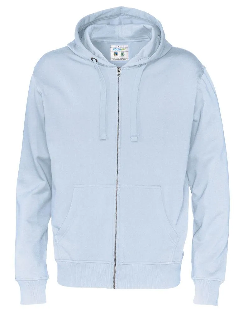 Cottover Herren Full Zip Hoodie Sweatshirt in vielen tollen Farben
