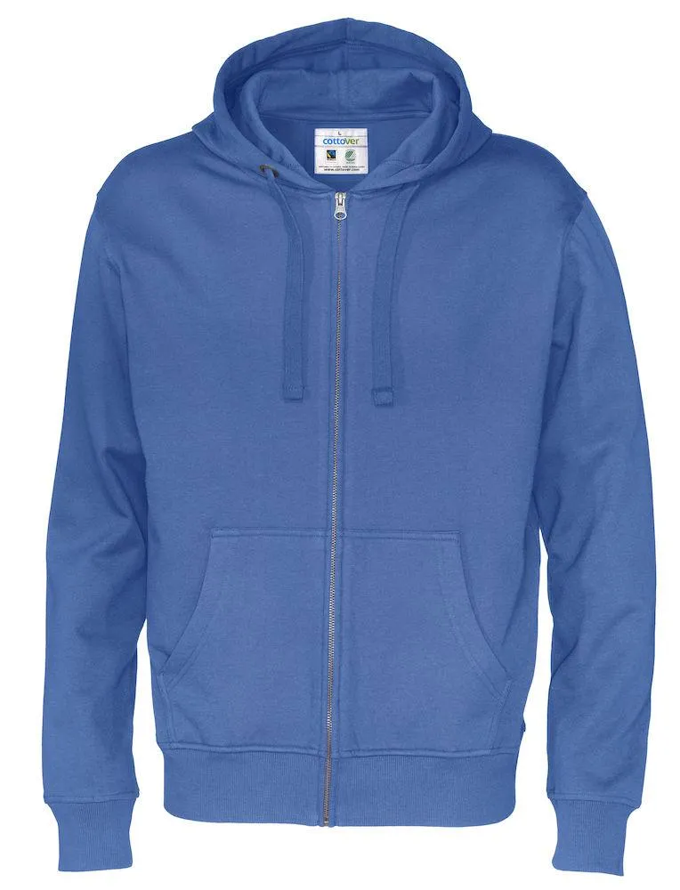 Cottover Herren Full Zip Hoodie Sweatshirt in vielen tollen Farben
