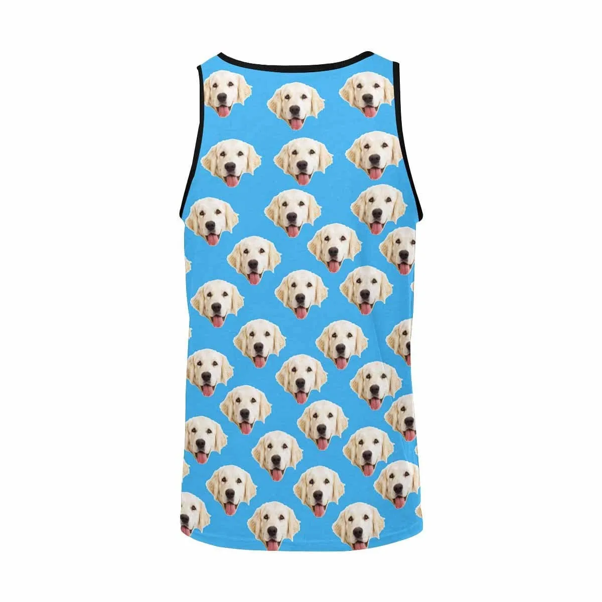 Custom Pet Face Tank Tops Dog Pattern Personalized Men's All Over Print Tank Top