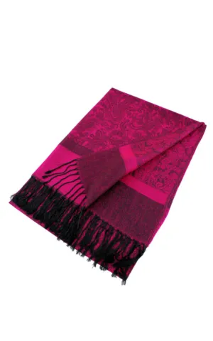 DB018-008 Light Paisley Pashmina Scarf Shawls