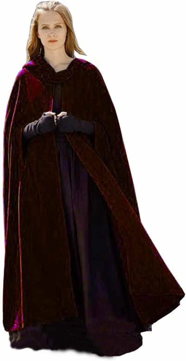 DDAPJ pyju Womens Hooded Open Front Cardigan Wool Blend Long Cape Coat Winter Casual Maxi Cloak Trench Coat Outwear Jacket
