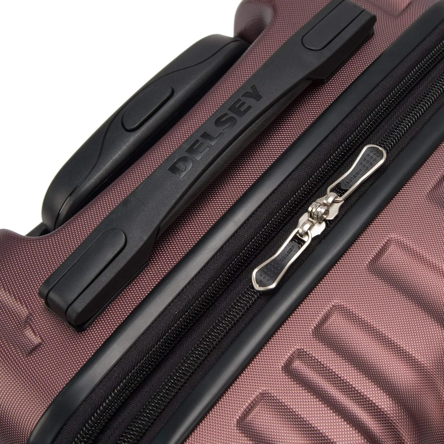 Delsey Paris Alexis Durable Hardside Luggage, Expandable Lightweight 4-Wheel Spinner, Easy Grip Telescoping Handle for Smooth Mobility, TSA-Lock Incorporated, Men and Women, Burgundy, Check-In 25-Inch