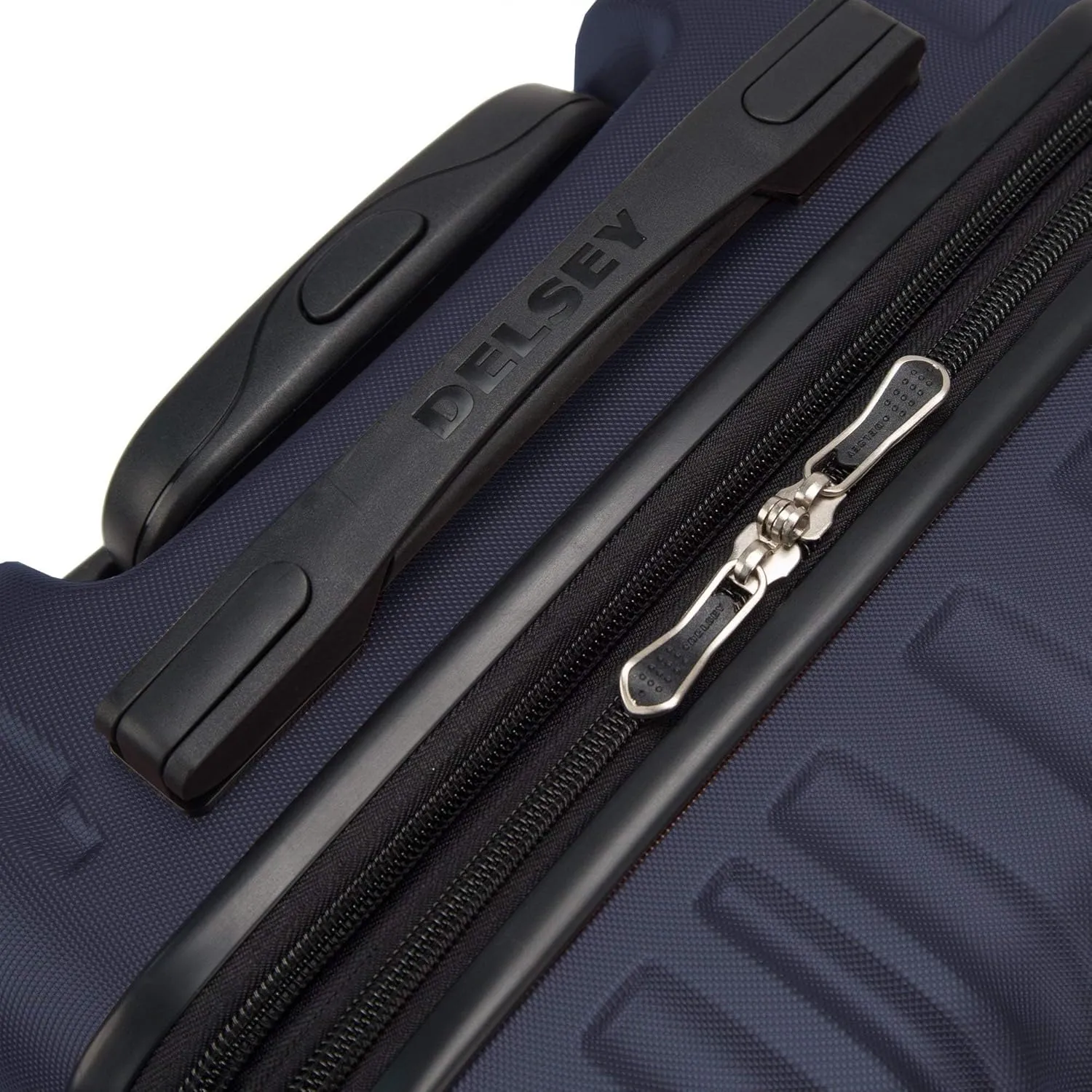 DELSEY PARIS Alexis Durable Hardside Luggage, Expandable Lightweight 4-Wheel Spinner, Easy Grip Telescoping Handle for Smooth Mobility, TSA-Lock Incorporated, Men and Women, Navy, Carry-On 21-Inch