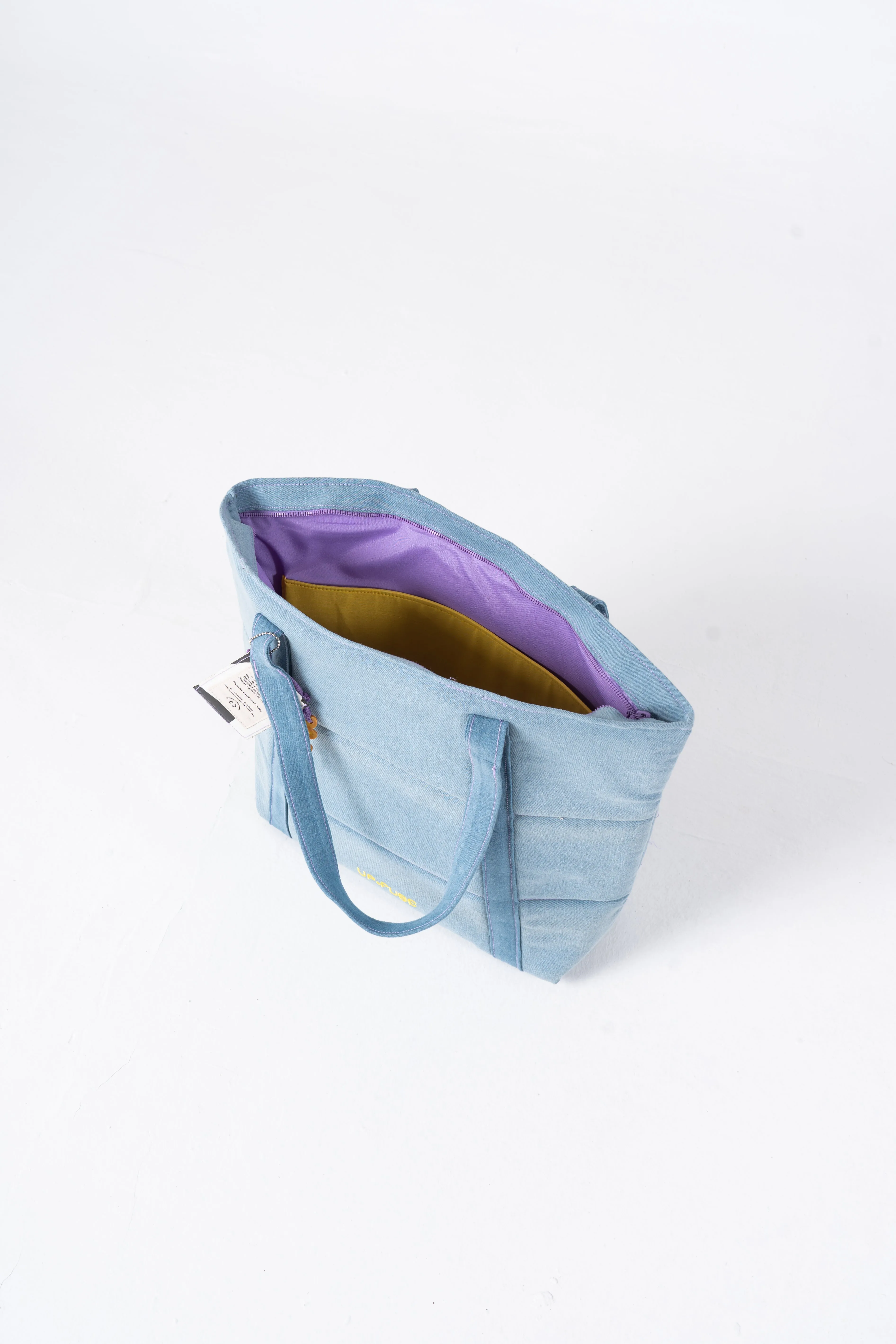 Denim Affair Tote Bag in Ice Blue
