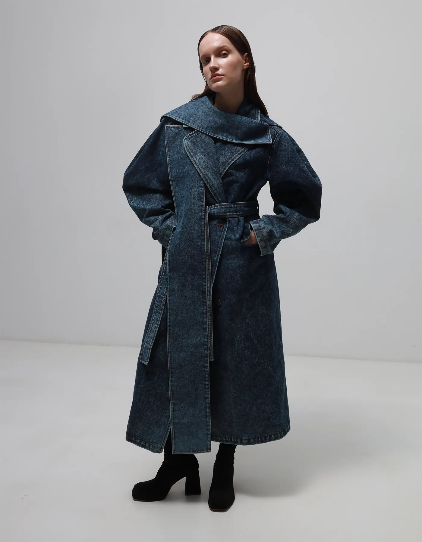 Denim trench Rémy