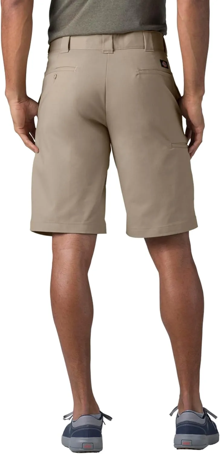 Dickies Men's 11 Inch Relaxed-Fit Stretch-Twill Work Short