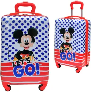 Disney Boys' Ride on Luggage for Kids, Multicolor