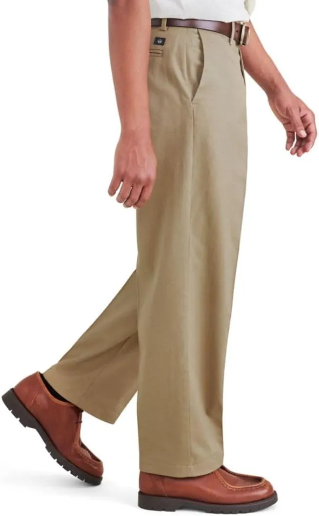 DOCKERS Mens Relaxed Fit Signature Iron Free Khaki With Stain Defender Pants