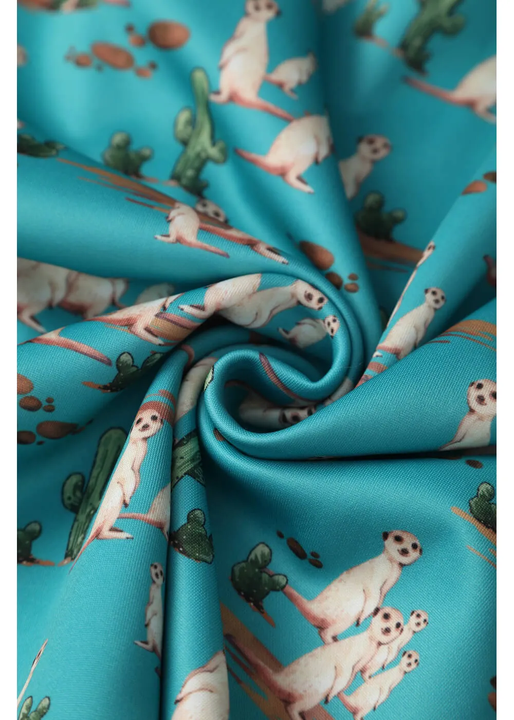 Dolly & Dotty Amanda Meerkat 50's Swing Dress Turquoise