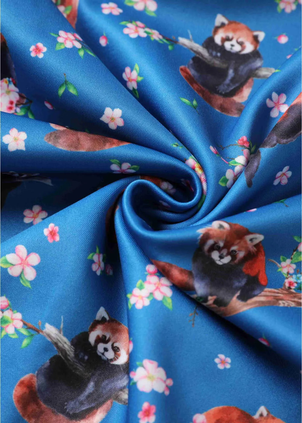 Dolly & Dotty Amanda Red Panda 50's Swing Dress Blue