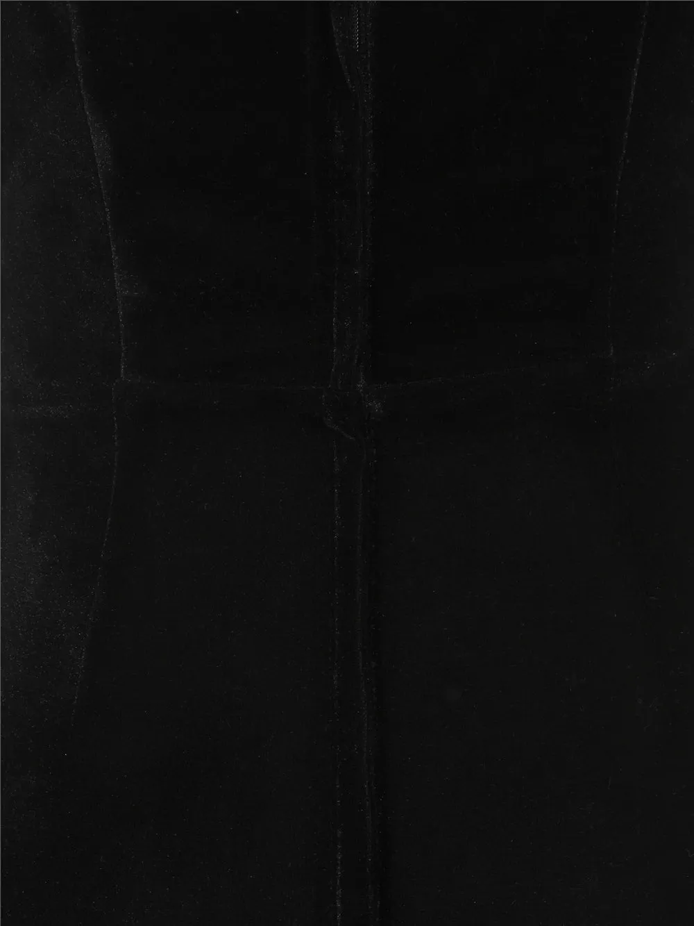Domino Black Velvet Pencil Dress
