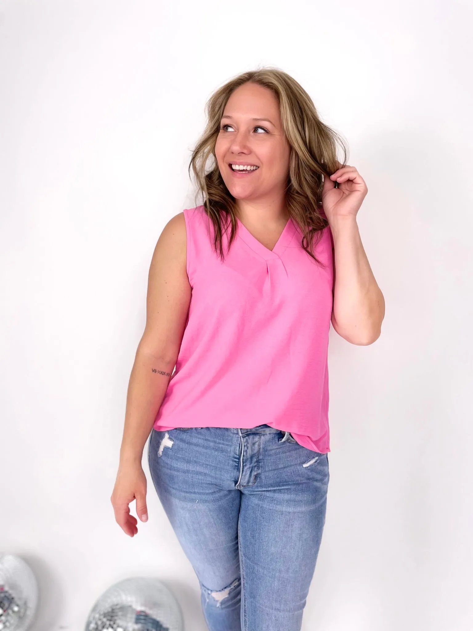 Effortless Sleeveless Top in Pink