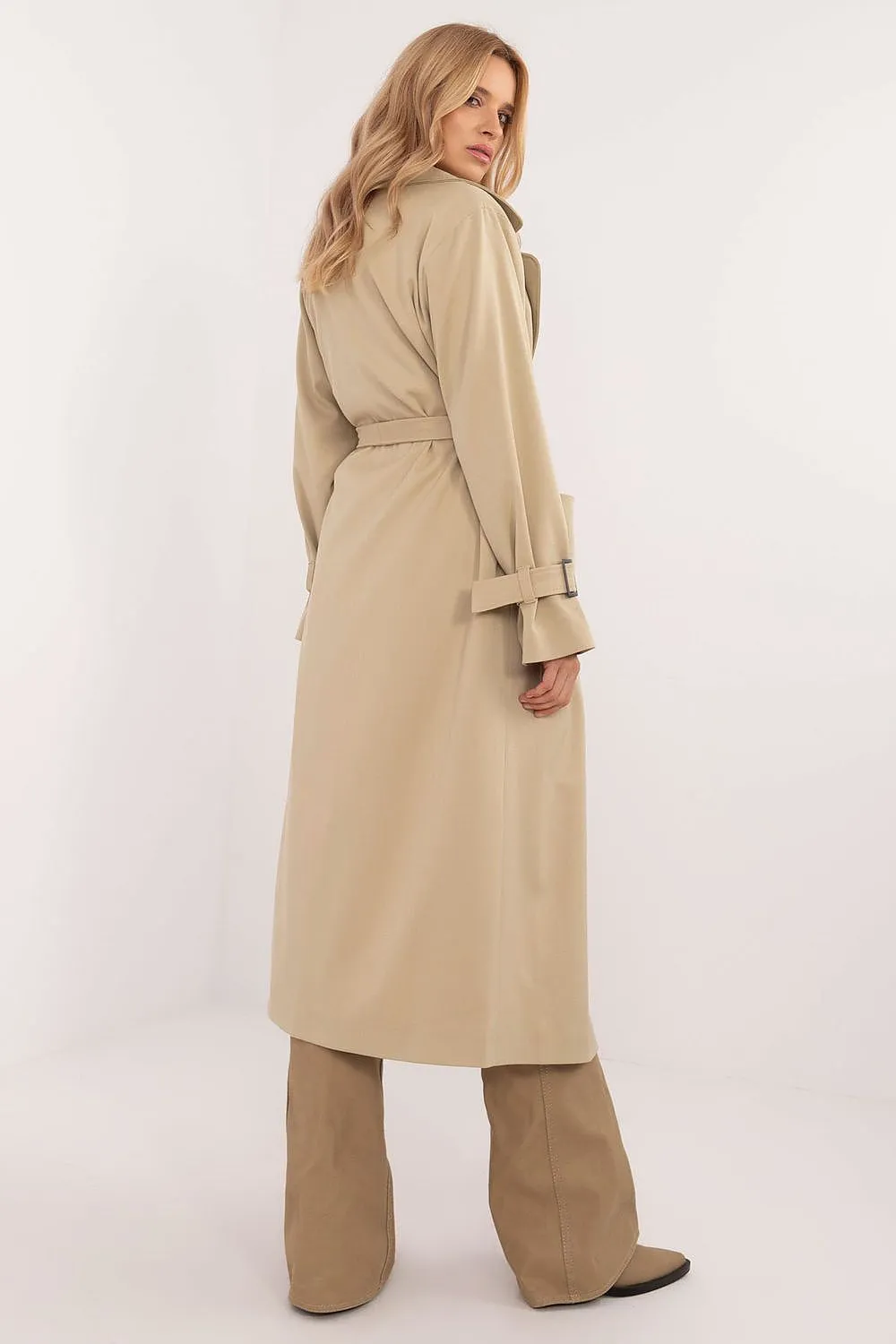 Elegant stylish transitional trench coat